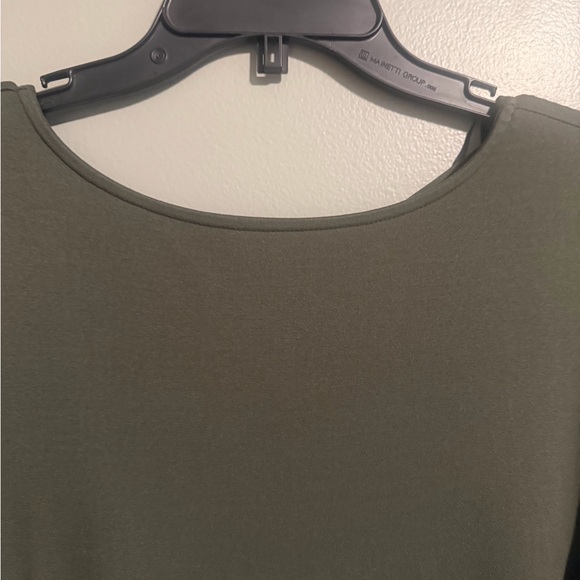 Altar'd State Green Karol Long Bell Sleeve Olive Boho Dress Criss Cross back S - Picture 5 of 10